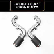 Honda Civic Fc Rear Lip Exhaust Ekzos Come with Piping Civic Accessories Carbon Ekzos Akrapovic CIVIC FC EXHAUST