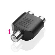 音響轉接線 3.5mm轉RCA 一分二 音頻線 擴音機連接線- 1】RCA母轉雙RCA母頭 默認