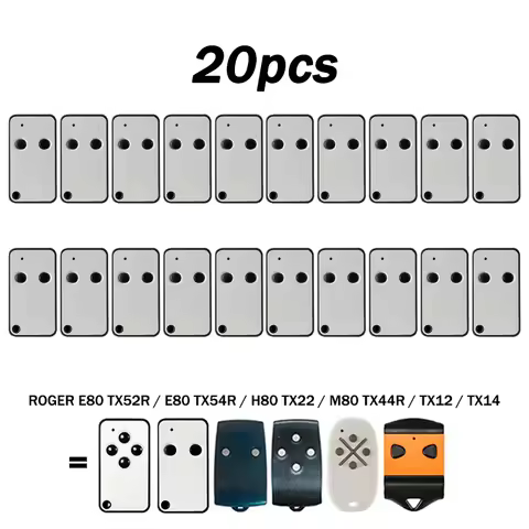 New ROGER Technology E80 TX52R 2 E80/TX52R/2 433.92MHz Garage / Gate Remote Control For ROGER E80/TX