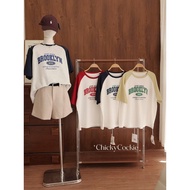 Raglan sleeve t-shirt with letter print 6384 - AT0768