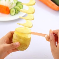 創意蔬菜卷花器懶人神器螺旋切黃瓜神器旋風土豆切片器旋轉薯塔刀