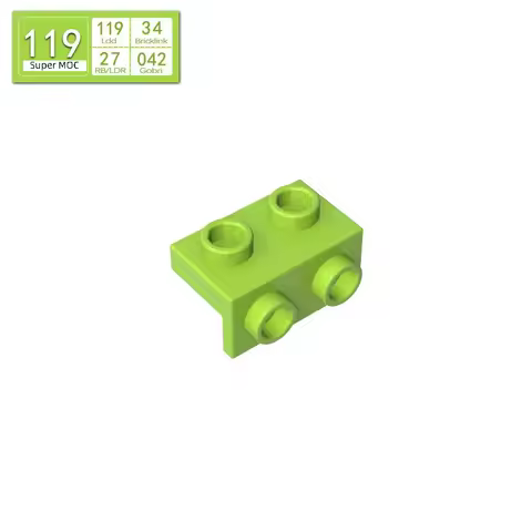 10PCS Bricks Technical Compatible 99781 Bracket 1x2-1x2 Building Blocks Kit Down Support Bricks Part