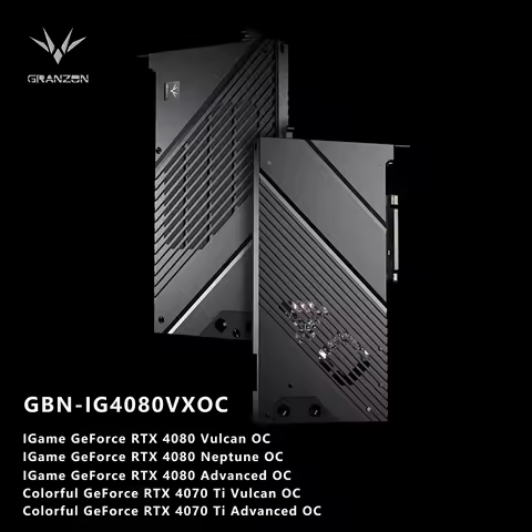 Bykski Granzon GPU Block For Colorful IGame RTX 4080 / 4070 Ti Vulcan / Advanced OC , Video Card Wat