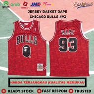 NBA BASKETBALL JERSEY NBA CLASSIC CHICAGO BULLS x BAPE BASKETBALL SHIRT