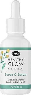 ShiKai Healthy Glow Super C Face Serum (1 oz) | Vitamin C, E & Hyaluronic Acid for Brighter, More Ev
