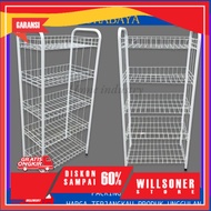 Jumbo multi-purpose shelf, 5-tier/ chiki shelf,/ iron shelf,/ shop shelf,/ display shelf,/ basket sh