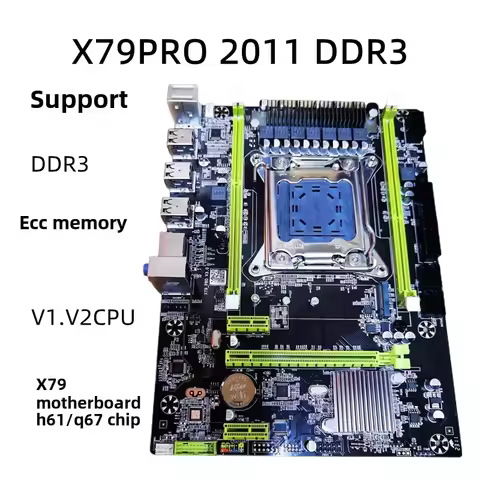 New X79PRO motherboard LGA2011 pin server desktop computer motherboard DDR3 memory gigabit network c