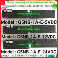 Relay G5NB-1A-E-12V G5NB-1A-E-24V 5V PCJ-112D3M 5A