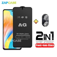 2in1 Tempered Glass Anti Glare Oppo A98 5G Free Tempered Glass Camera