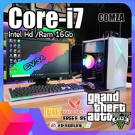 คอมครบชุด Core i7-3770 /Ram 16Gb /Intel Hd ทำงาน เล่นเกมส์ Pubg Mobile,Freefire,Valorant,Roblox,Mine