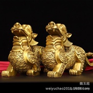 Pixiu Large Decoration Pichu Copper Wholesale Foyer Pure Copper Pixiu Money Money Decoration Manufac