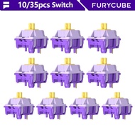 HMX Linear Grape Switch for Mechanical Gaming Keyboard 10/s 35pcs Switch F75 Keyboard Switch