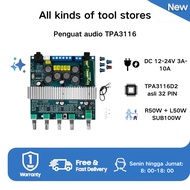 TPA3116 Bluetooth Amplifier Class D 2.1CH 2x 50W + 100W with ne5532 Original tone double chip TPA311