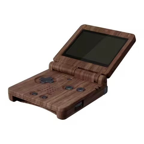 eXtremeRate Replacement Housing Shell for Gameboy Advance SP (GBA SP) - Wood Grain