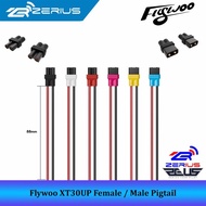 FLYWOO XT30UP Female Male PIGTAIL 18awg 20awg, XT30 PIGTAIL awg18 awg20