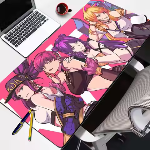 Wireless Computer Magic Mouse Pad Gaming Pc Accessories Kda Gamer Keyboard Desk Mat Mausepad Table P