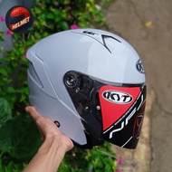 KYT NFJ ASPHALT GREY GLOSSY / KYT NFJ - HELM SECOND - HELM HALFACE