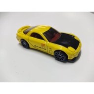 HOTWHEELS LOOSE MAZDA RX-7 (YELLOW)