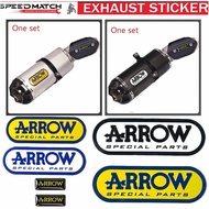 For Arrow Motorcycle Escape Exhaust Stickers KTM CF MOTO Honda Yamaha Ducati Triumph Benelli S1000rr