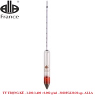 Hydrometer 1,000-1,400: 0.002 g/ml Tp 20 C, Code: 3020FG120/20-qp, Brand: ALLA FRANCE, 100% new