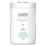 CRECiA - Scottle 99%除菌抽取式桶裝濕紙巾 (含酒精) 120枚(4901750770150)【平行進口】不同版本隨機發