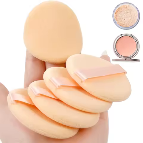 Make Up Puff Rounded Shape Face Body Powder Puff Cosmetic Puff Makeup Portable Soft Foundation BB Cr