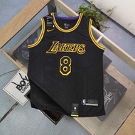 高質NBA洛杉磯湖人隊Kobe黑曼巴紀念版8號24號刺繡球衣