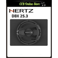 Hertz DBX 25.3 10" Car Subwoofer with Carpeted Box Enclosure