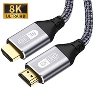 HDMI 2.1 Cable HDMI Cord 8K 60Hz 4K 120Hz 48Gbps eARC ARC HDCP Ultra High Speed HDR for HD TV Laptop Projector PS4 PS5