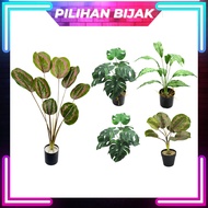 Fejka Artificial Leaf Bonsai Home Decor Decoration Daun Tiruan Daun Monstera Pokok Hiasan Decoration