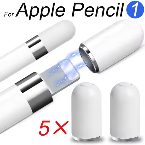 1-5PCS Magnetic Stylus Pencil Protective Caps For Apple Pencil 1 Generation Replacement Magnet Table