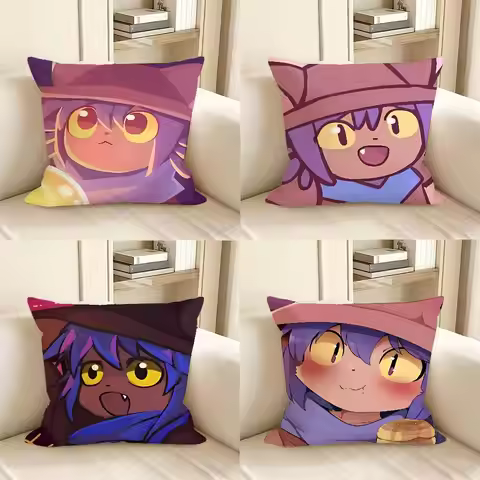 1pc Anime Niko Oneshot Pillow Case Fashion Square Pillowcase Bedroom Sofa Room Ins Decoration Leisur