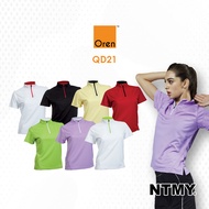 [DISCON] QD21 Oren Sport Quick Dry Polo Women Dri Fit Microfiber Ladies Female Zip Collared NTMY