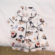Girls Girls' Clothing/Ready stock [2316 People Collection] Children Cartoon Crayon Shin-Chan pajamas