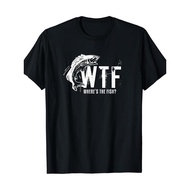 WTF, wheres the fish? Mens fun fishing t-shirt, mens t-shirt,