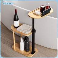 [mojotorw7] 360Swivel Couch Side Table Bathroom Storage Tray Waterproof Retractable Rust Resistant W