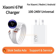 Original Xiaomi 67W Turbo Charge Adapter Charger Support For Xiaomi | Redmi For Xiaomi Poco