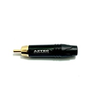 RCA CONNECTOR ORIGINAL AZTEC GOLD RCA JACK/ MALE RCA JACK/