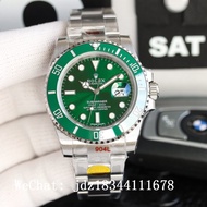 Watch es_ Submariner_ Series Green Dial 904L Stainless Steel Band Mechanical Men's Watch