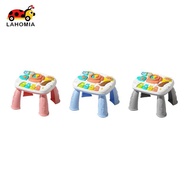 LAHOMIA Interactive Baby Activity Table Early Education Learning Toys for Kids Music Montessori Game