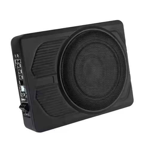 Under Seat Car Subwoofer 10 Inch Built-in Amplifier Slim Subwoofer Big Power Active Car Subwoofer fo