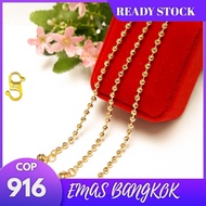 📣HOT ITEM📣916 EMAS BANGKOK GELANG KAKI BIJI SAWI GOLD/ANKLET pattern EMAS BANGKOK