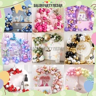 Curved Arch Decoration Package Birthday Balloon Arch Happy Birthday Set
