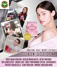 IAM Amazing Acai Berry Juice with Collagen and Bacopa Monnieri ( 7 sachets / per box ) Beauty supple