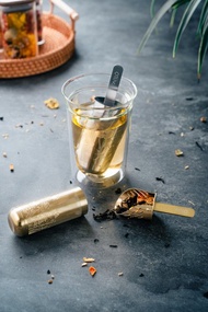 01LIV不銹鋼多功能泡茶棒 銀色/金色 濾茶器可鏟茶原創設計創意禮