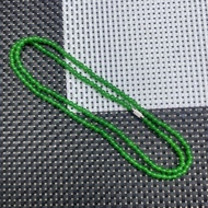 Dasheng Jewelry 4mm Ice Material Green Jade Necklace 76226/8/19 * 1.3