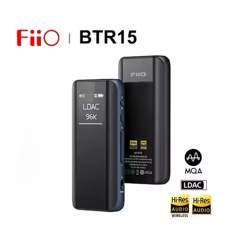 FiiO BTR15 Bluetooth 5.1 Receiver USB DAC AMP Hi-Res Headphone Amplifier 2* ES9219MQ DSD256 LDAC/apt