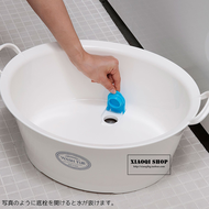 อ่างล้างเท้าญี่ปุ่นอ่างซักผ้าอ่างอาบน้ำเด็กพลาสติกเพิ่มความหนาไซส์ใหญ่มีรูระบายน้ำอ่างล้างหน้า