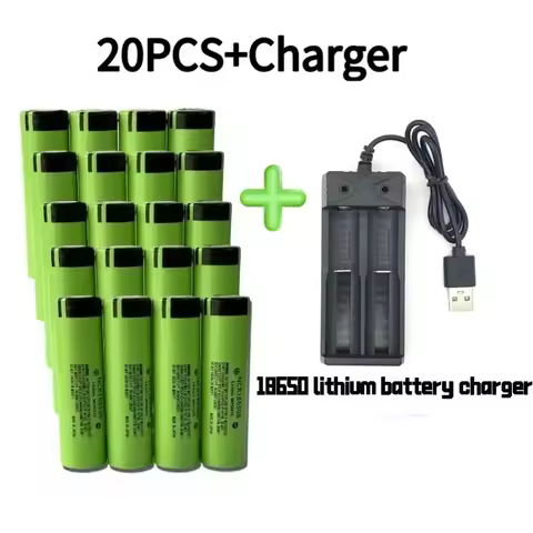 2025 100% Rechargeable lithium battery 18650 Battery 3.7V 3400mAh 34B pour lamp de poche chargeur US