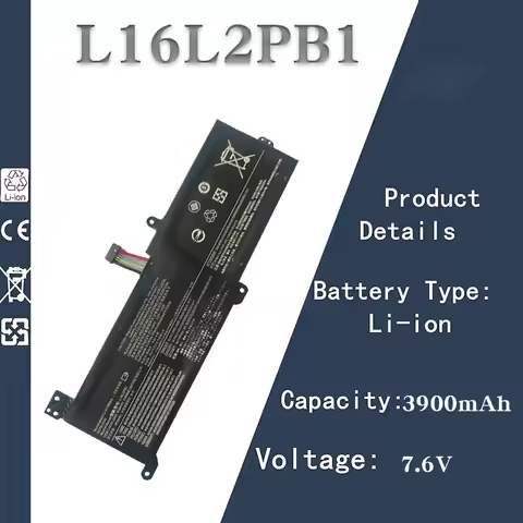 Replacement Laptop Battery for Lenovo Xiaoxinchao 5000 | 7.6V 3900mAh | Fits L16L2PB1/L16L2PB2 L16M2